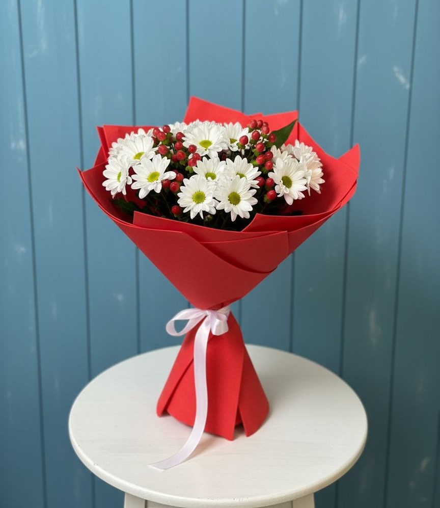 Букет цветов из: Хризантемы в Воркуте