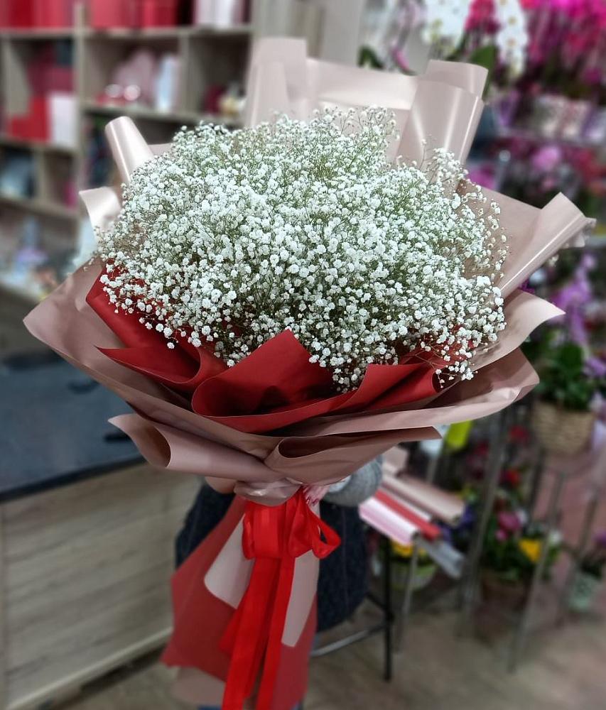 Букет Белые хлопья в Воркуте Букет цветов из: Гипсофила в Воркуте