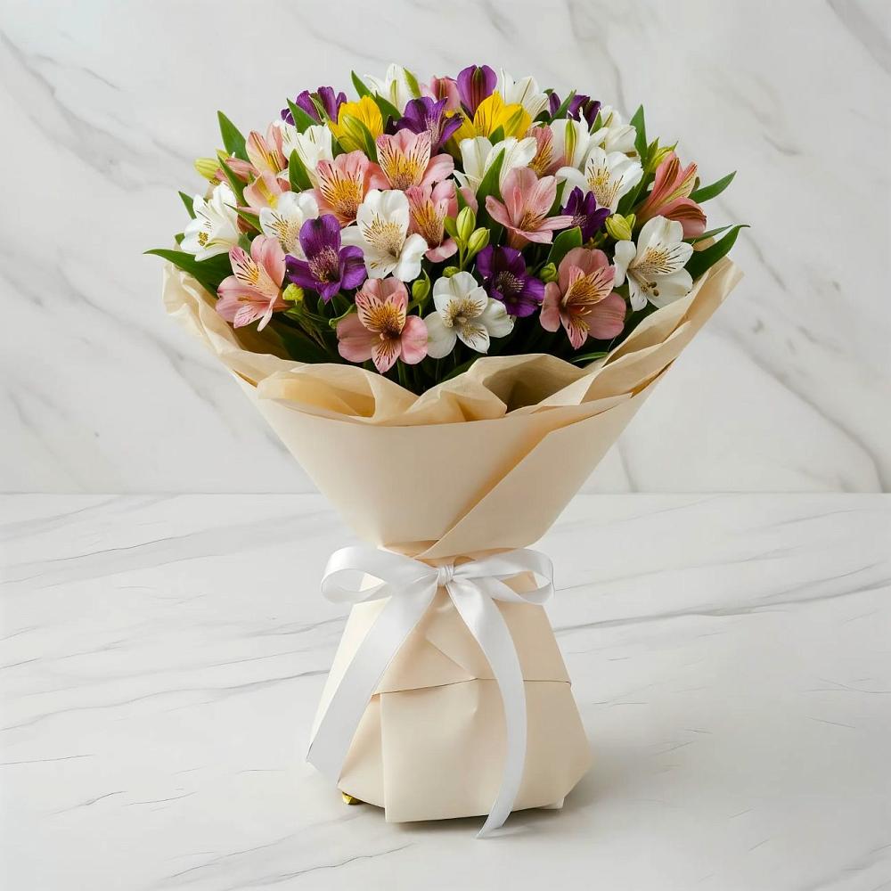 Букет цветов из: Альстромерии в Воркуте