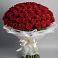 Букет 101 Красная роза Блэк Мэджик в Воркуте