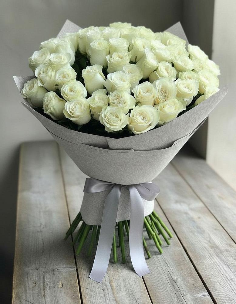 Букет 35 Белых роз в Воркуте