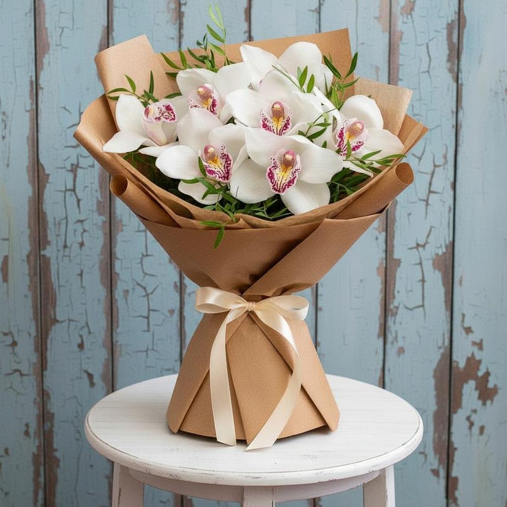 Букет цветов из: Орхидеи и Розы в Воркуте