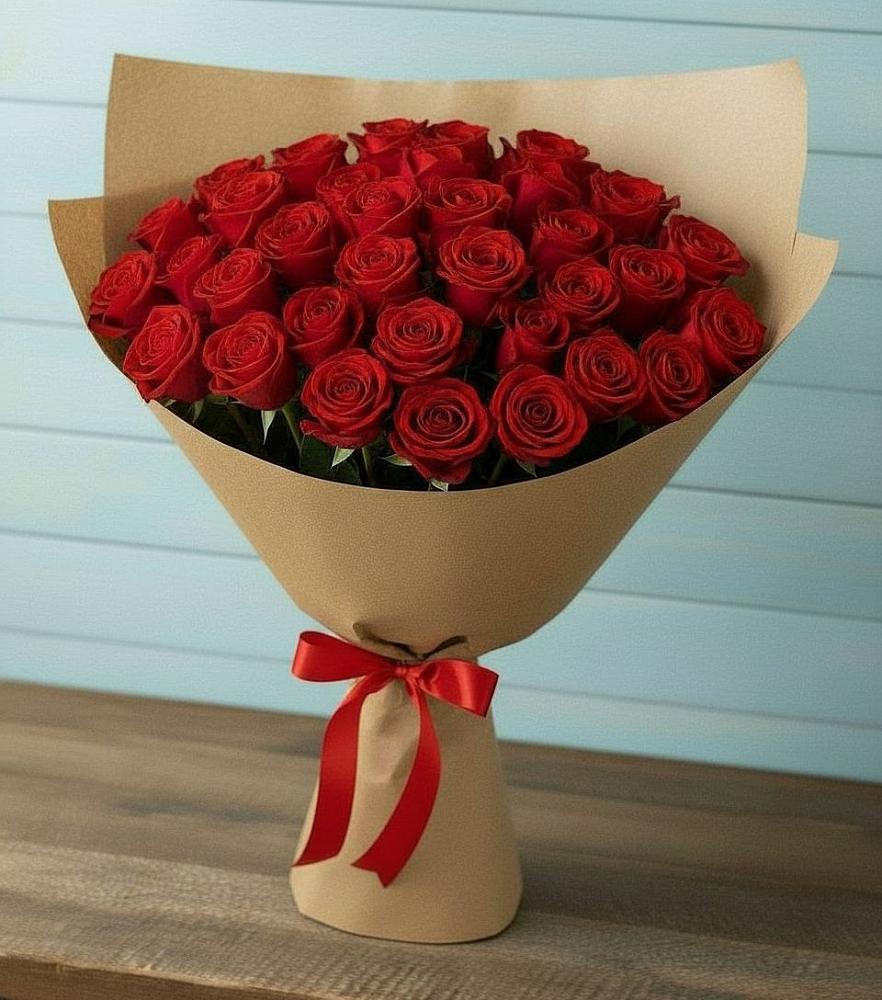 Букет Красные розы Милано в Воркуте