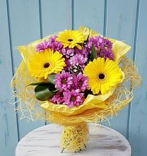 Букет цветов из:  Хризантемы и Герберы в Воркуте