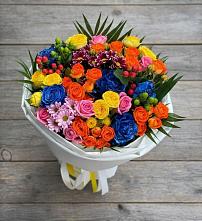 Букет цветов из:  Розы и Хризантемы в Воркуте