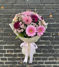 Букет цветов из:  Герберы и Хризантемы в Воркуте