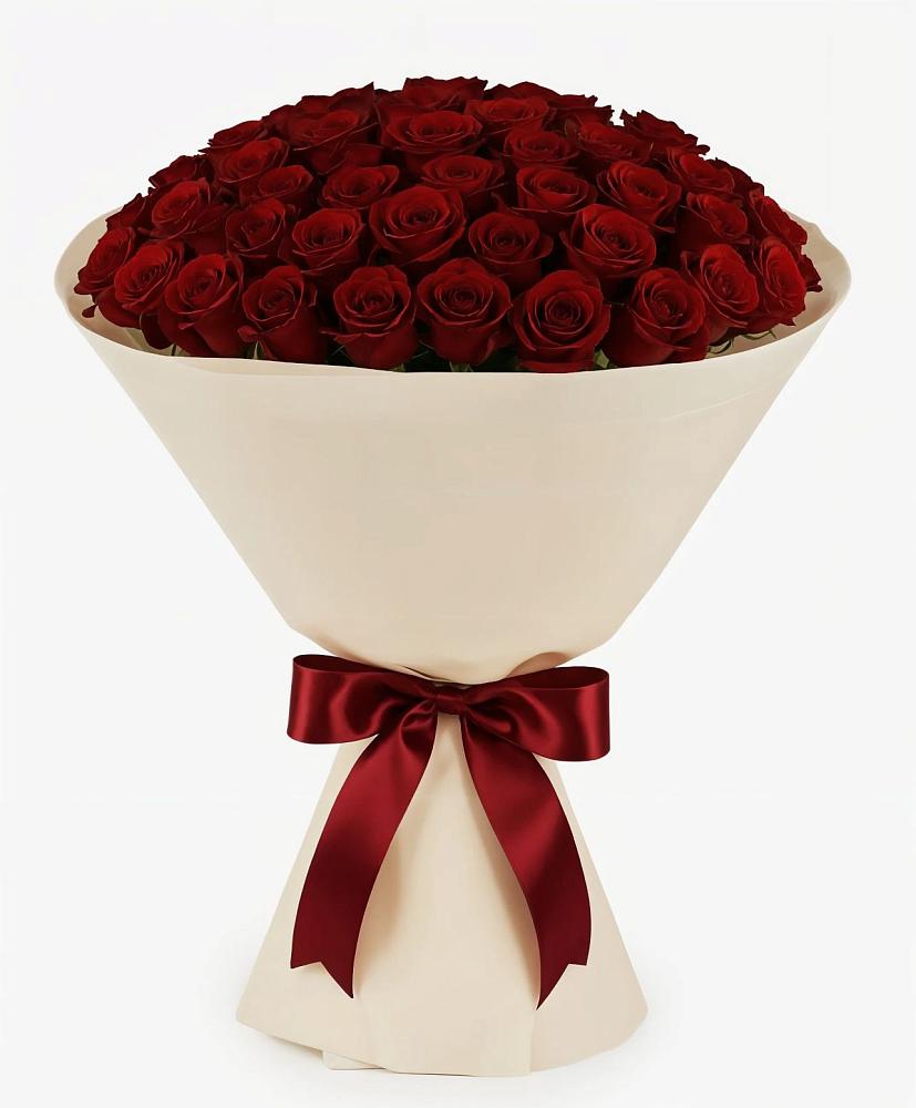 Букет 101 Бордовая роза Блэк Бакарра в Воркуте